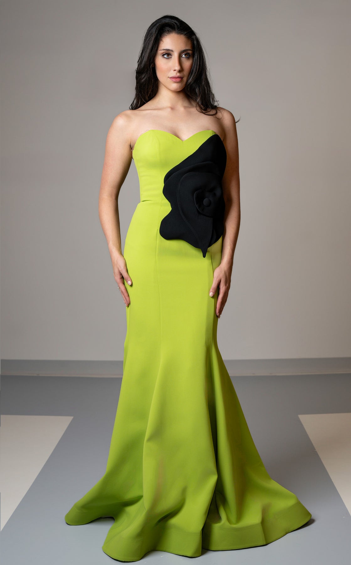 MNM Couture V07421 - Strapless Seamed Evening Gown