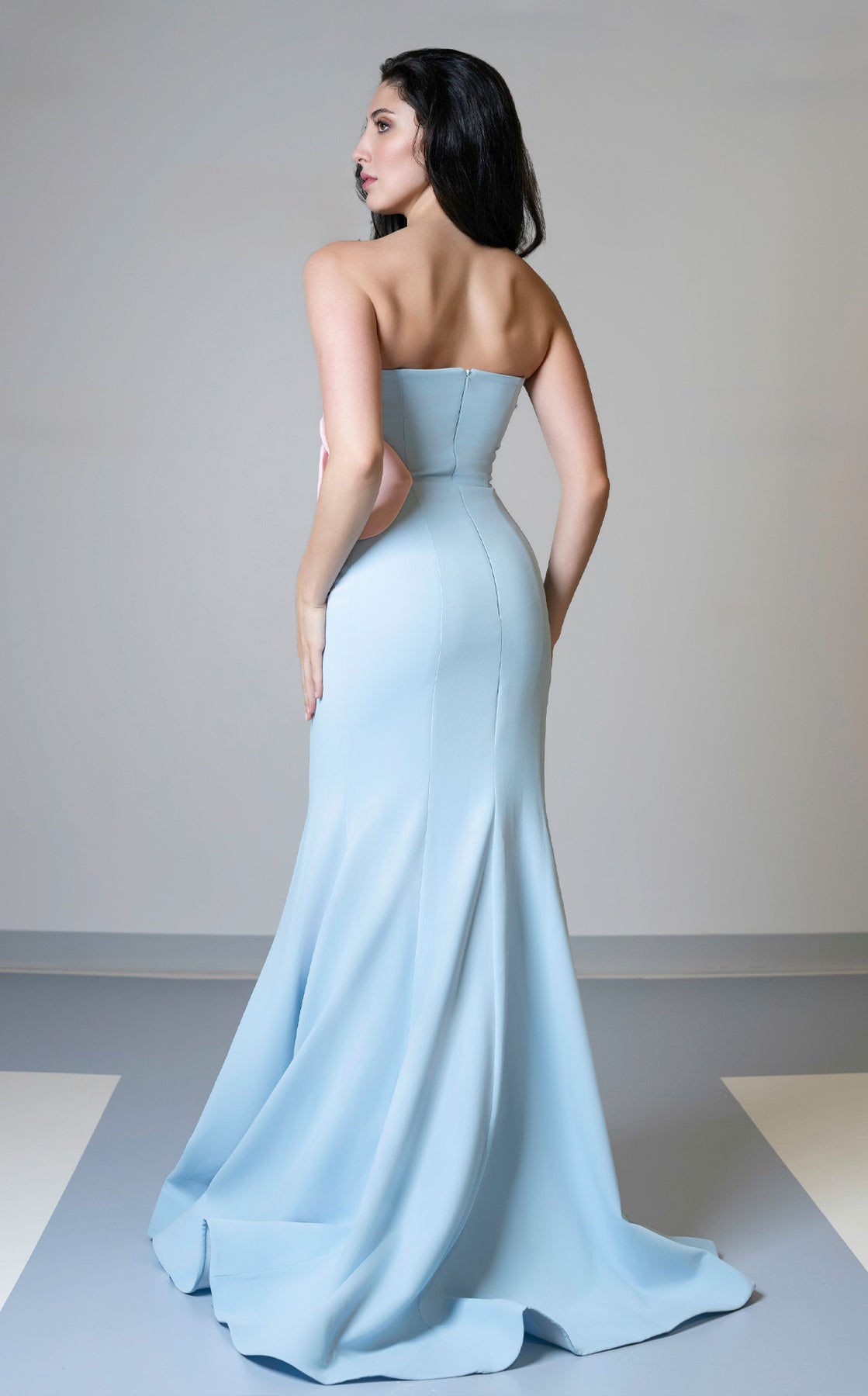 MNM Couture V07421 - Strapless Seamed Evening Gown