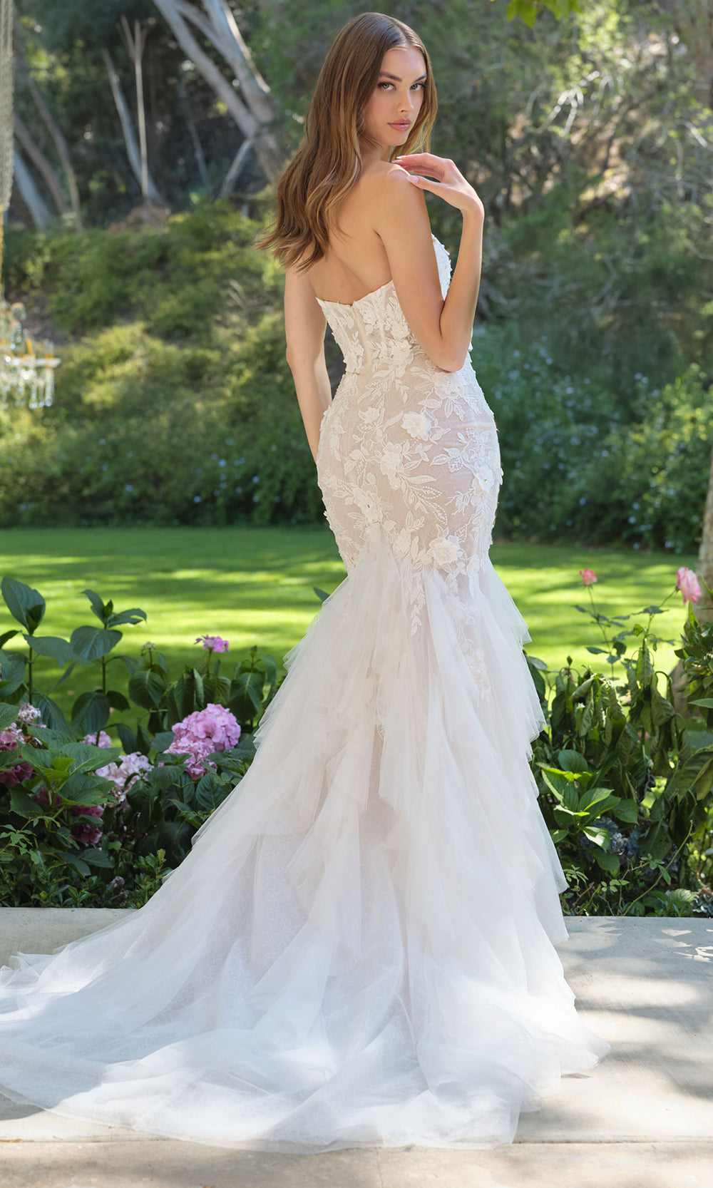 Andrea and Leo WL062 - Tiered Tulle Mermaid Wedding Dress Wedding Dresses