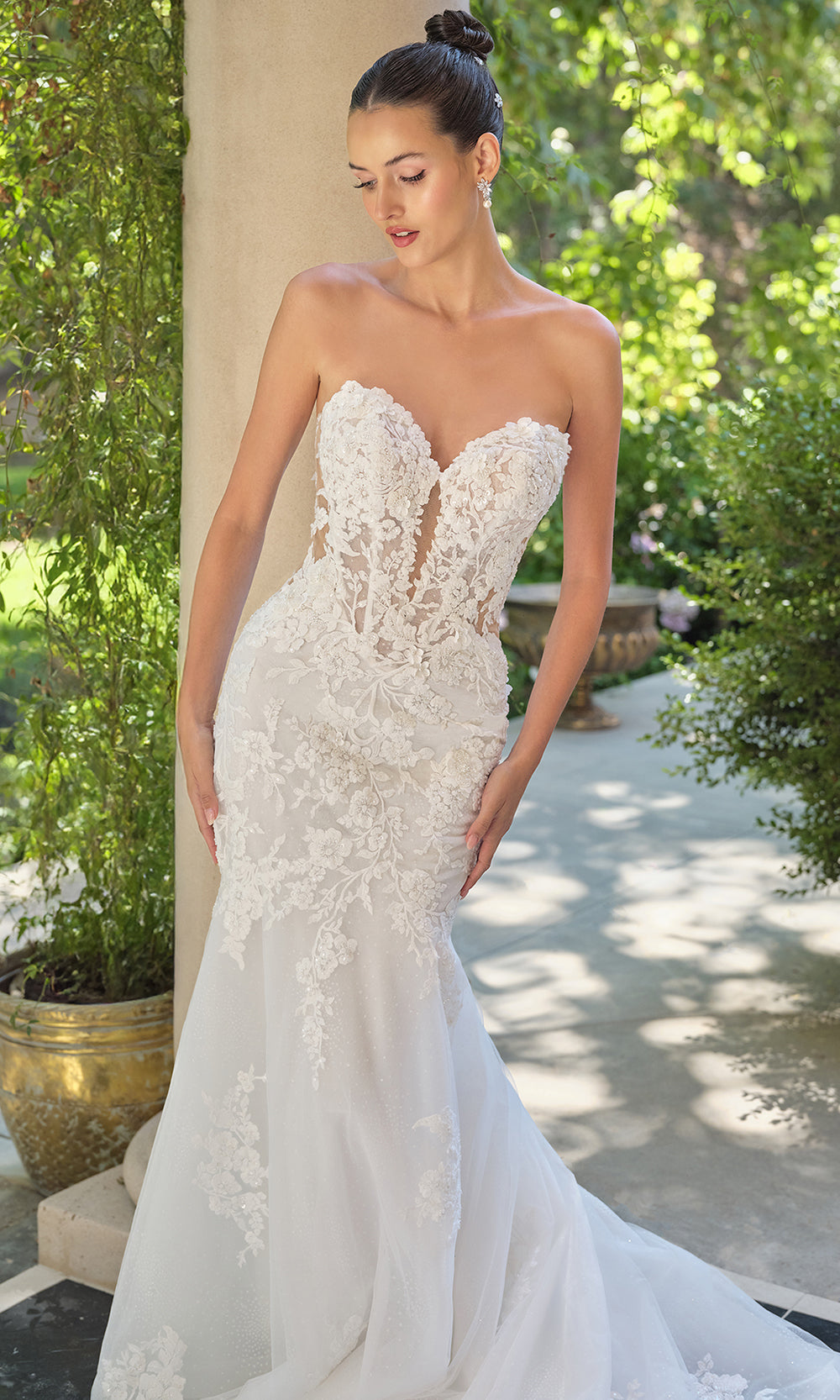 Andrea and Leo WL065 - Embroidered Lace Mermaid Wedding Dress Wedding Dresses