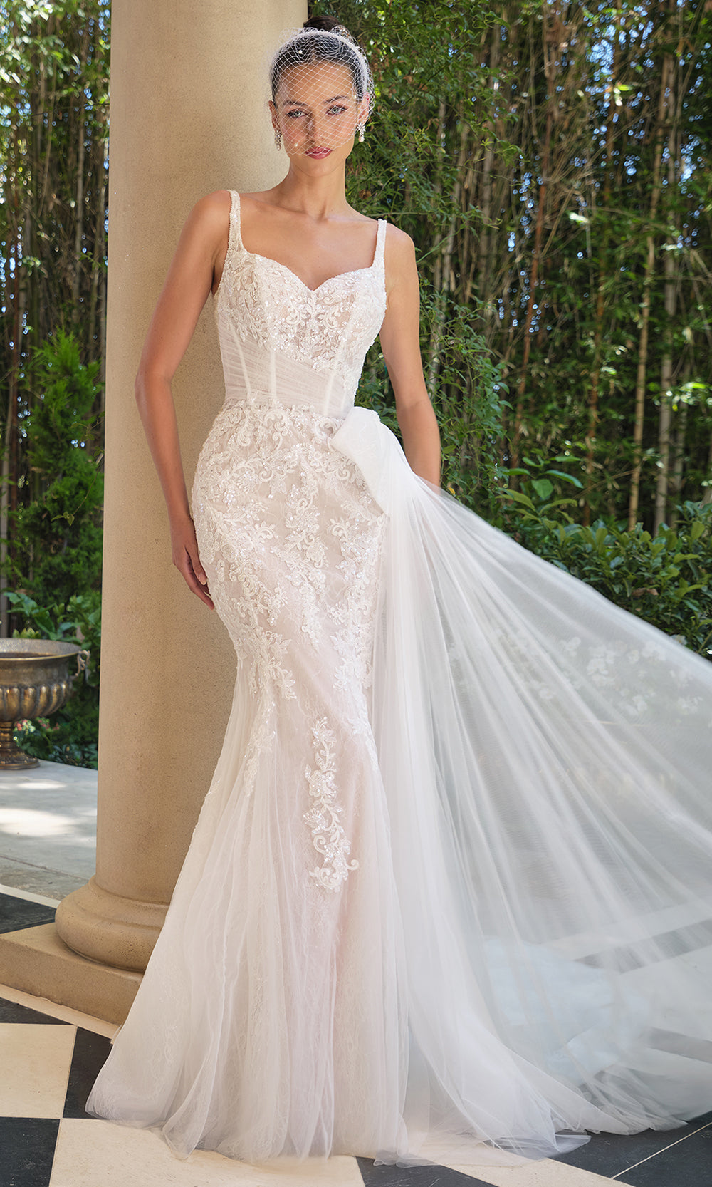 Andrea and Leo WL068 - Embroidered Lace Mermaid Wedding Dress Wedding Dresses