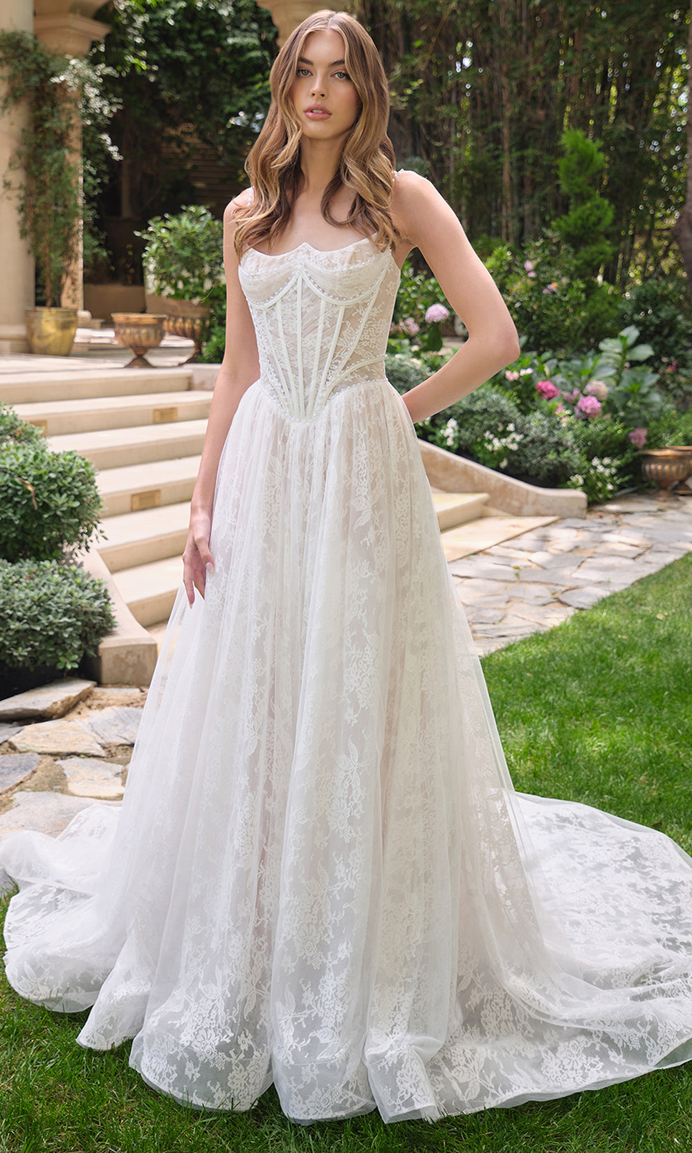 Andrea and Leo WL069 - Lace Corset A-Line Wedding Dress Wedding Dresses