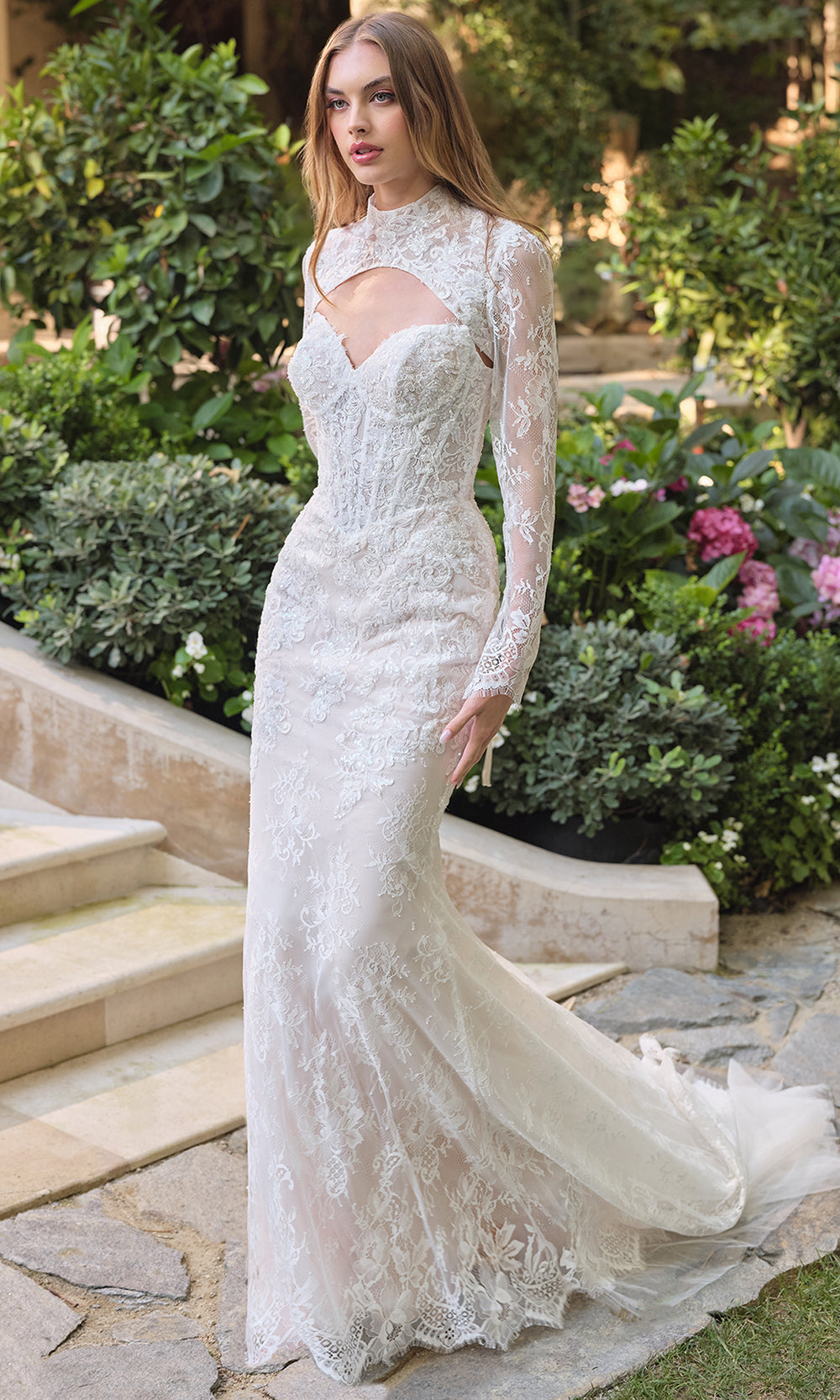 Andrea and Leo WL071 - Mermaid Wedding Dress with Bolero Wedding Dresses