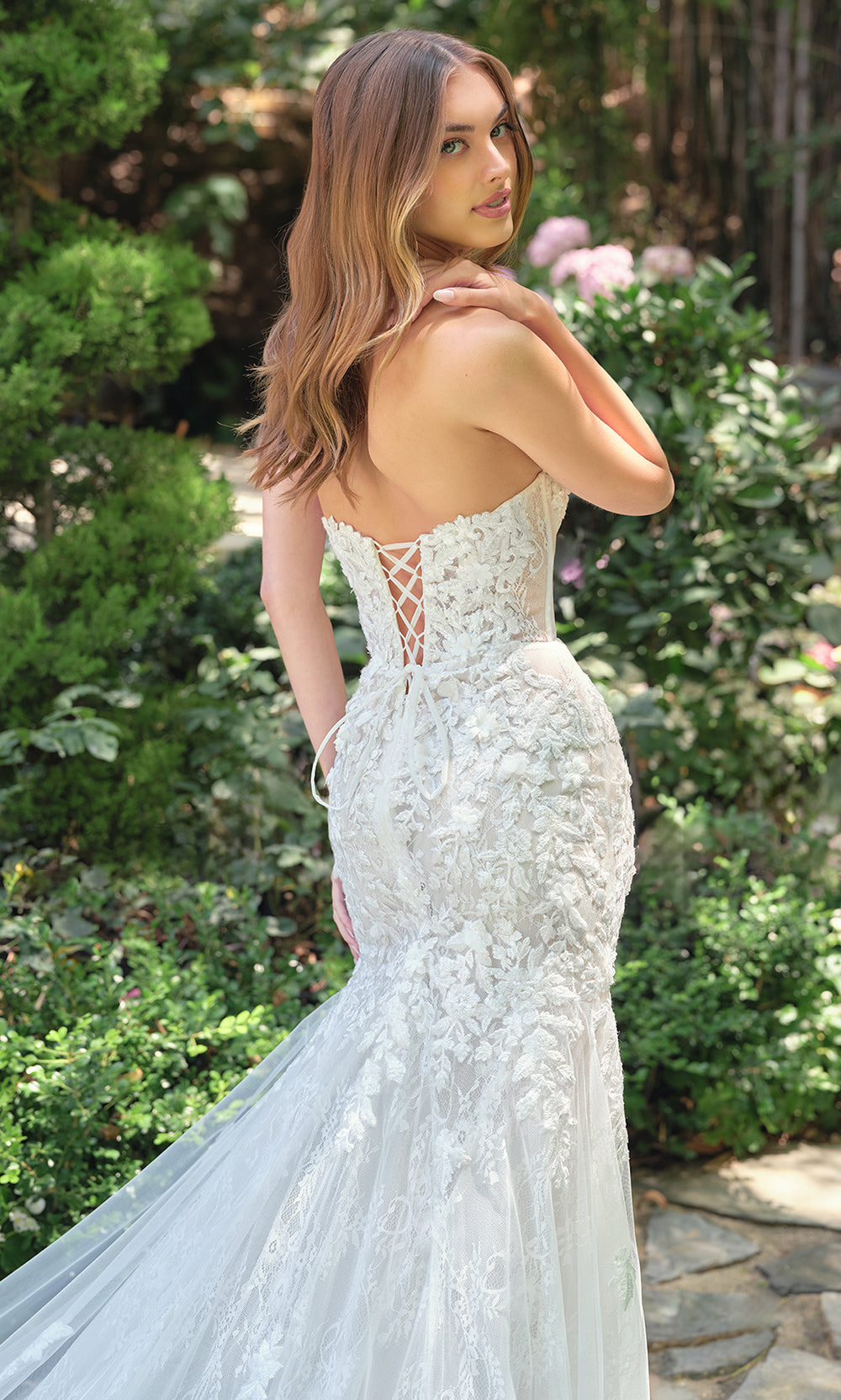 Andrea and Leo WL088 - Strapless V Neck Mermaid Bridal Gown Wedding Dresses