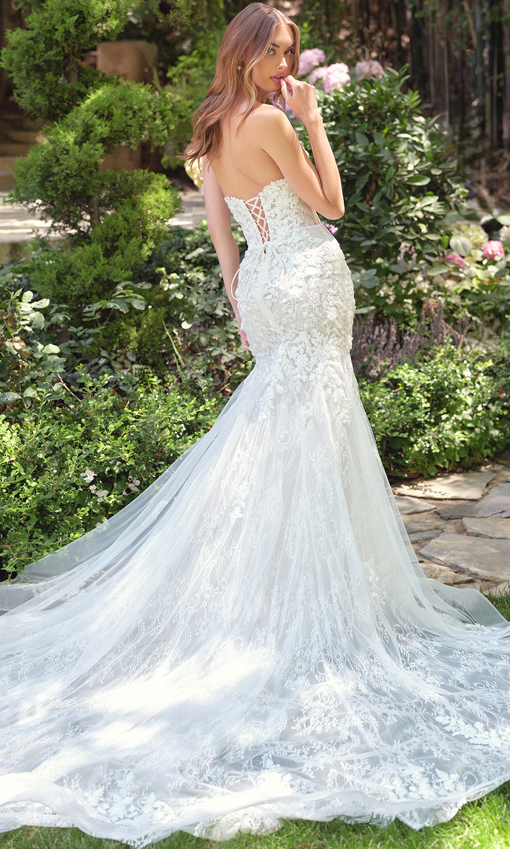 Andrea and Leo WL088 - Strapless V Neck Mermaid Bridal Gown Wedding Dresses