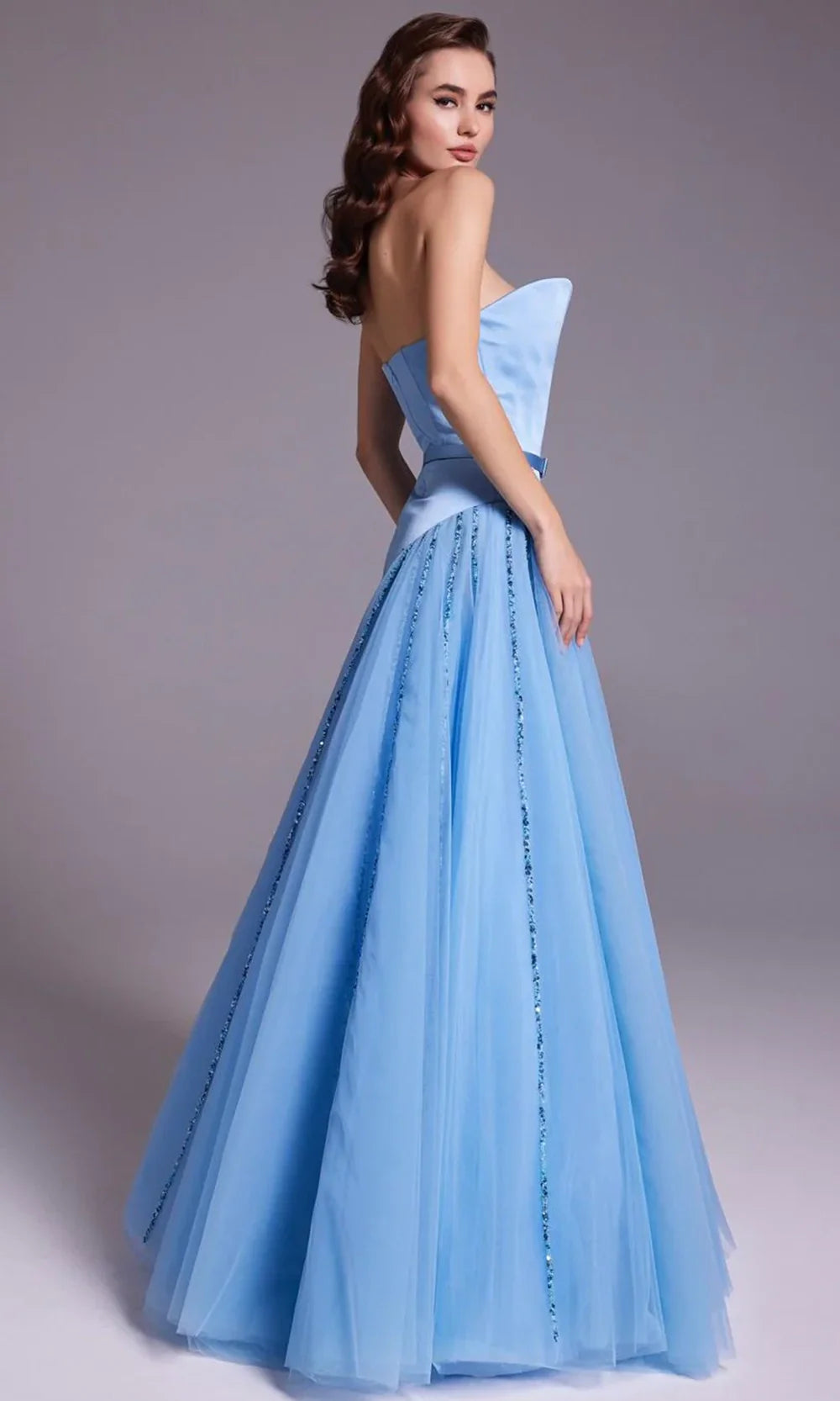 MNM Couture N0536 - Asymmetric Sweetheart Evening Gown Evening Dresses