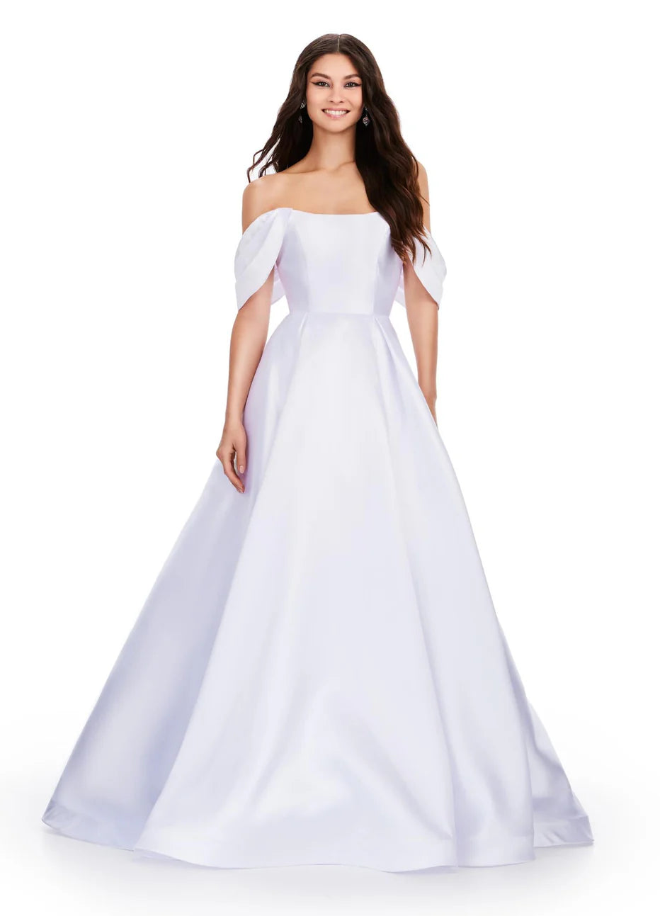 Ashley Lauren 11544 - Draped Mikado Prom Dress