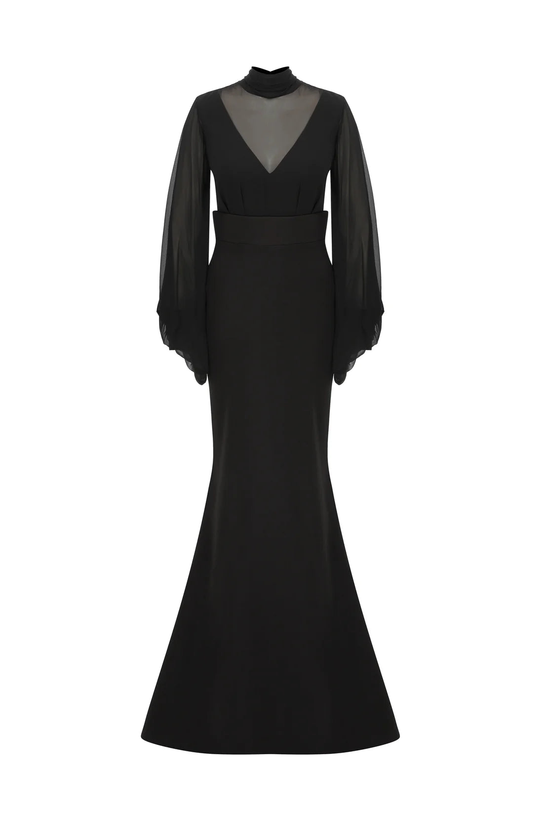 MNM Couture 2637A - Bishop Sleeve Gown