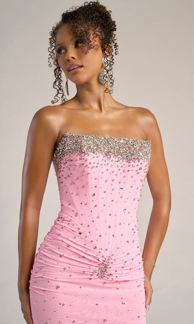 Portia and Scarlett XO059 - Crystal Sheath Dress With Ruched Waist Prom Dresses