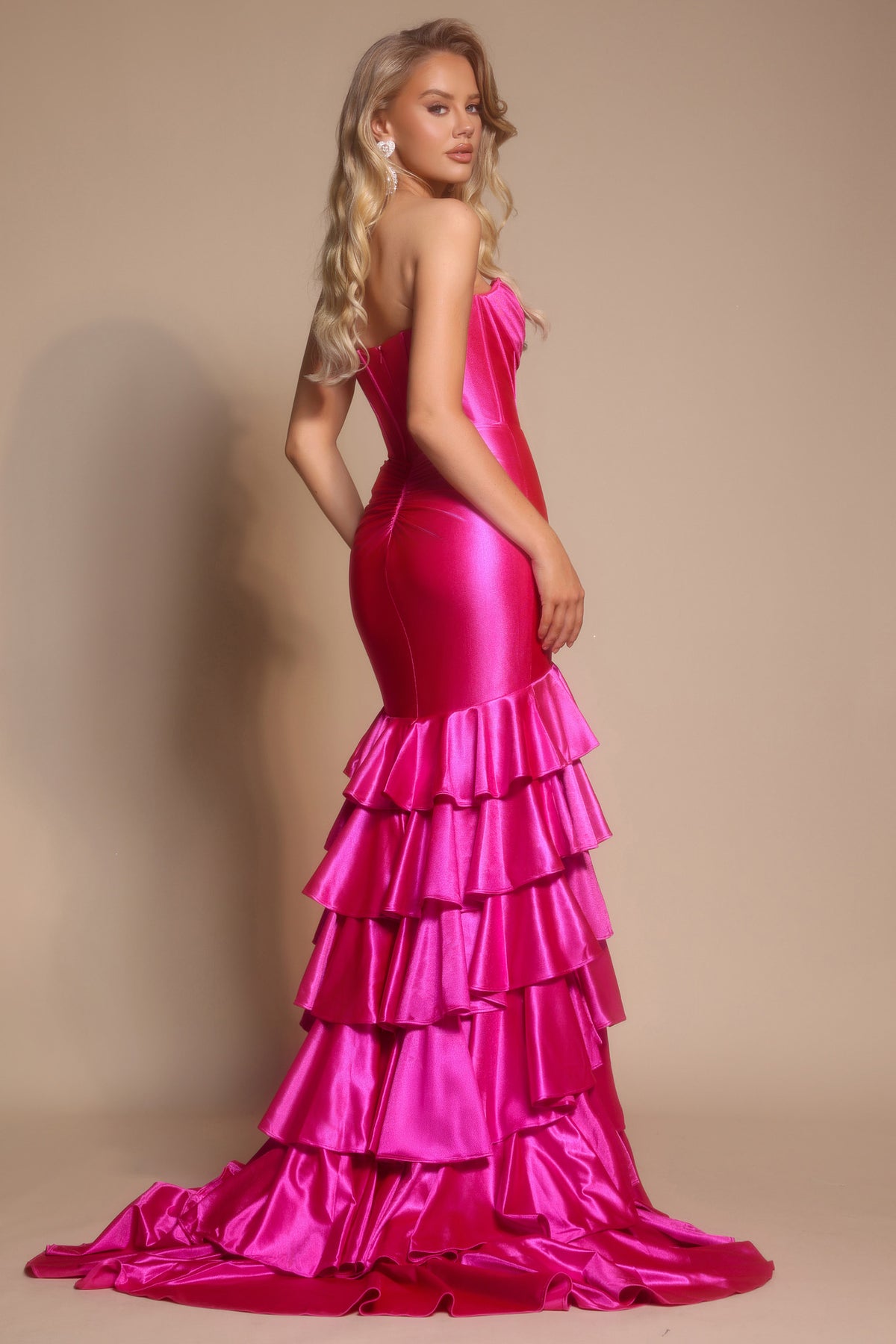 Portia and Scarlett XO085 - Sweetheart Mermaid Gown With Ruffles