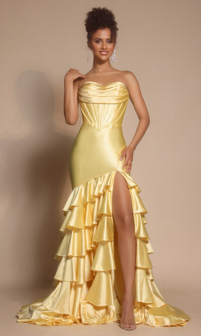 Portia and Scarlett XO085 - Sweetheart Mermaid Gown With Ruffles Prom Dresses