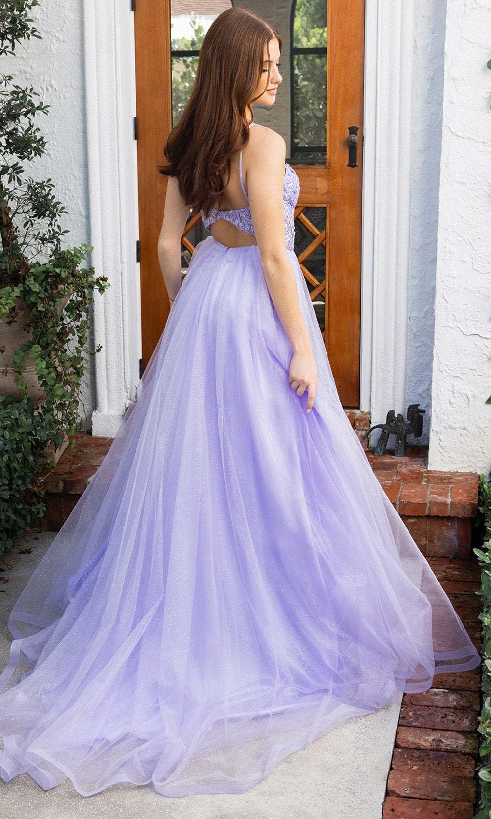 Portia and Scarlett XO163 - Shimmer Corset Tulle Prom Dress Prom Dresses in Lilac