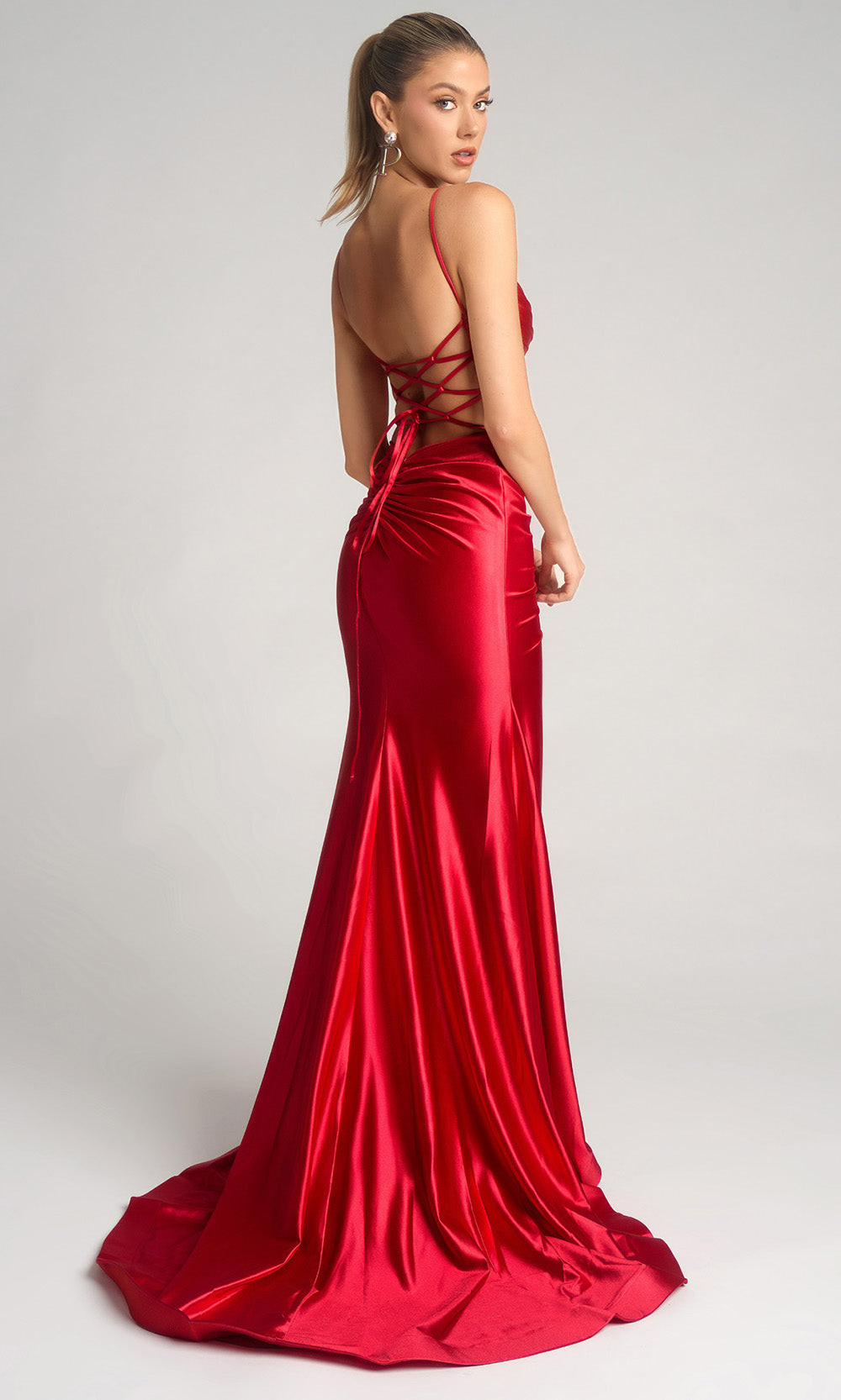 Portia and Scarlett XO168 - Strappy Back Embellished Fitted Dress Prom Dresses