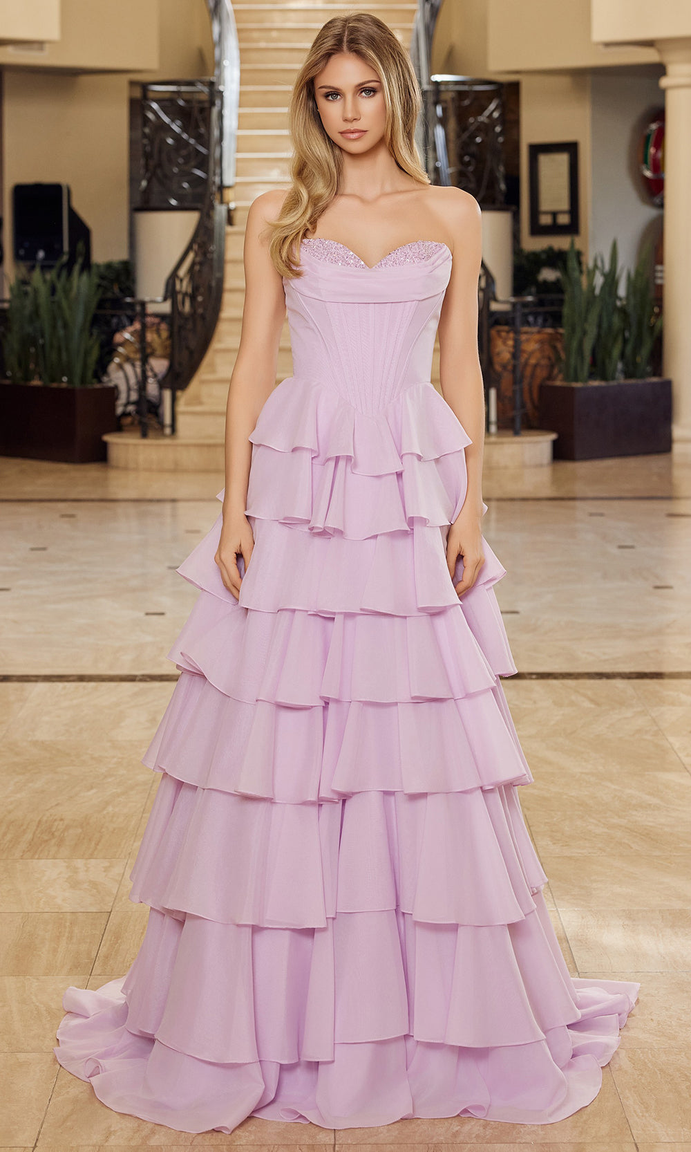Nox Anabel Y1806 - Corset Bodice Formal Dress Prom Dresses