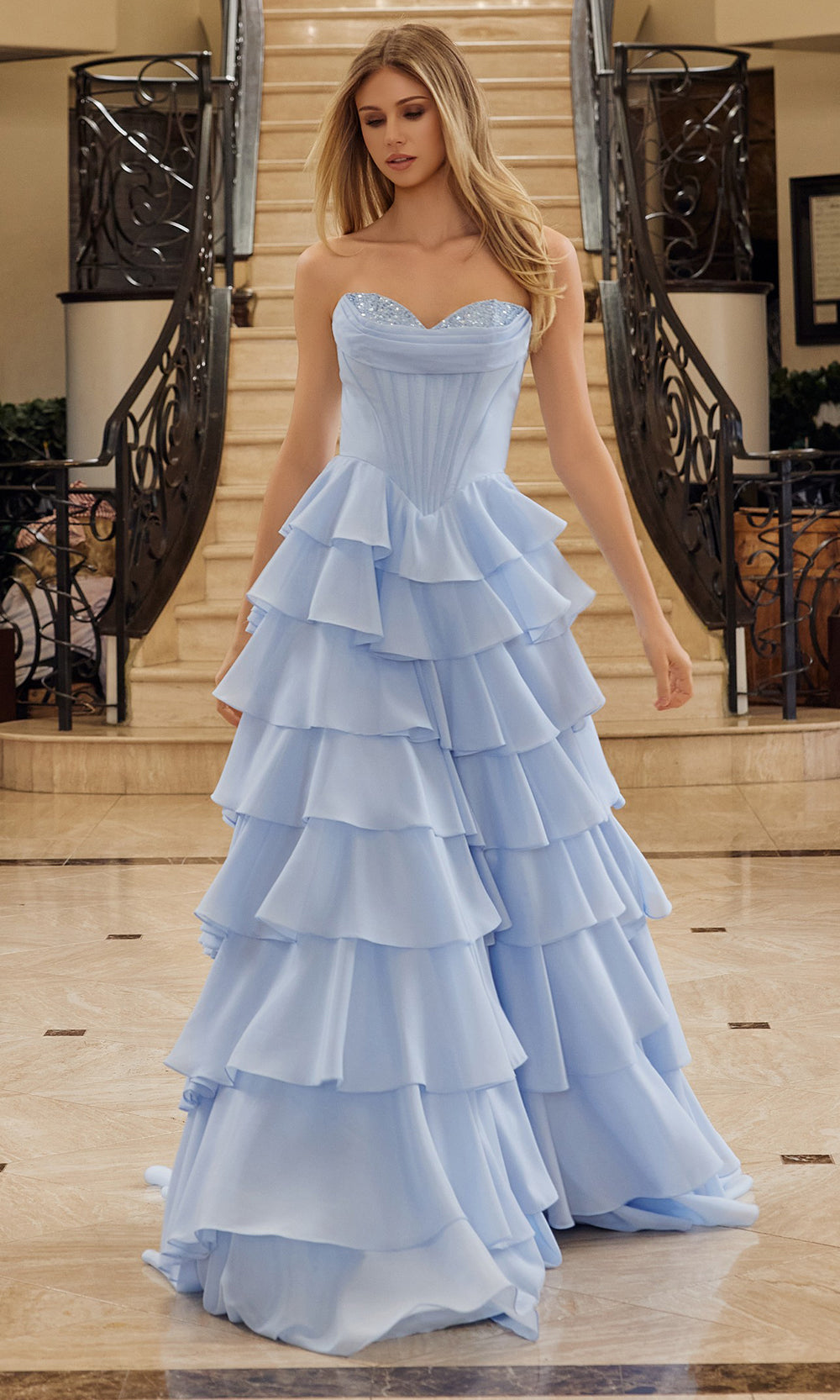 Nox Anabel Y1806 - Corset Bodice Formal Dress Prom Dresses