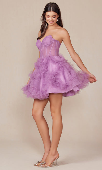 Nox Anabel Y859 - Sweetheart Ruffles Cocktail DressSpecial Occasion Dresses