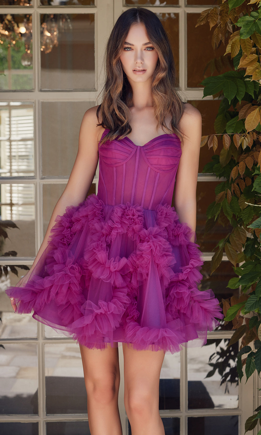 Nox Anabel Y859 - Sweetheart Ruffles Cocktail DressSpecial Occasion Dresses