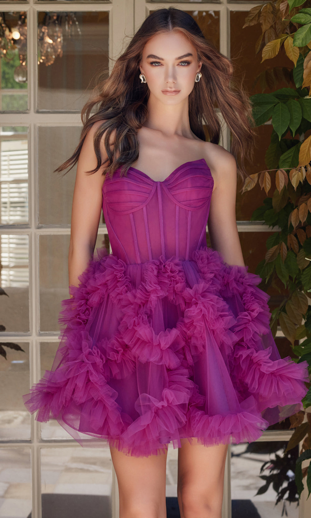 Nox Anabel Y859 - Sweetheart Ruffles Cocktail DressSpecial Occasion Dresses