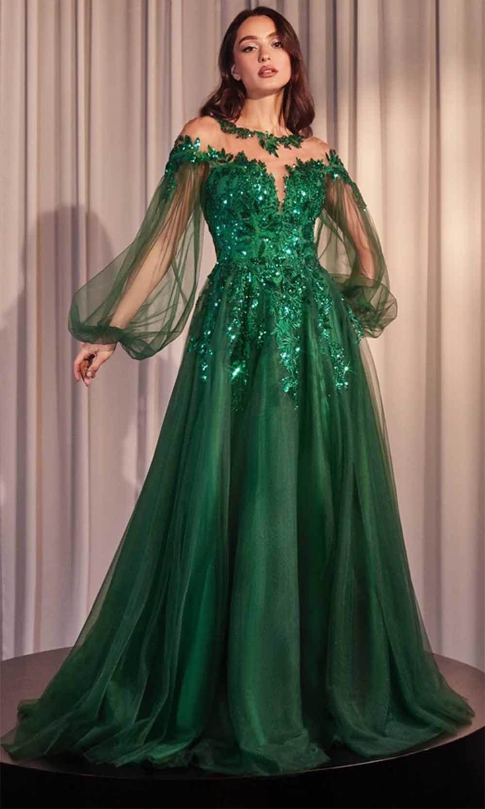 Andrea and Leo A1263 - Long Tulle /Polyester A-Line Dress - Sequins, Lace Appliques, Sheer Bishop Sleeves, Sweetheart Lining, Illusion Keyhole Back, Concealed Zipper Closure, Sweep Train ADASA Andrea and Leo A1263 - Long Tulle /Polyester A-Line Dress - Sequins, Lace Appliques, Sheer Bishop Sleeves, Sweetheart Lining, Illusion Keyhole Back, Concealed Zipper Closure, Sweep Train ADASA