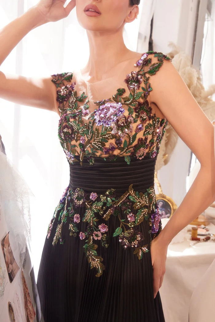Andrea and Leo A1355 - Lace Applique Long Gown
