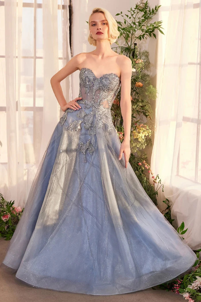 Andrea and Leo A1387 - Strapless Embellished Tulle Ballgown