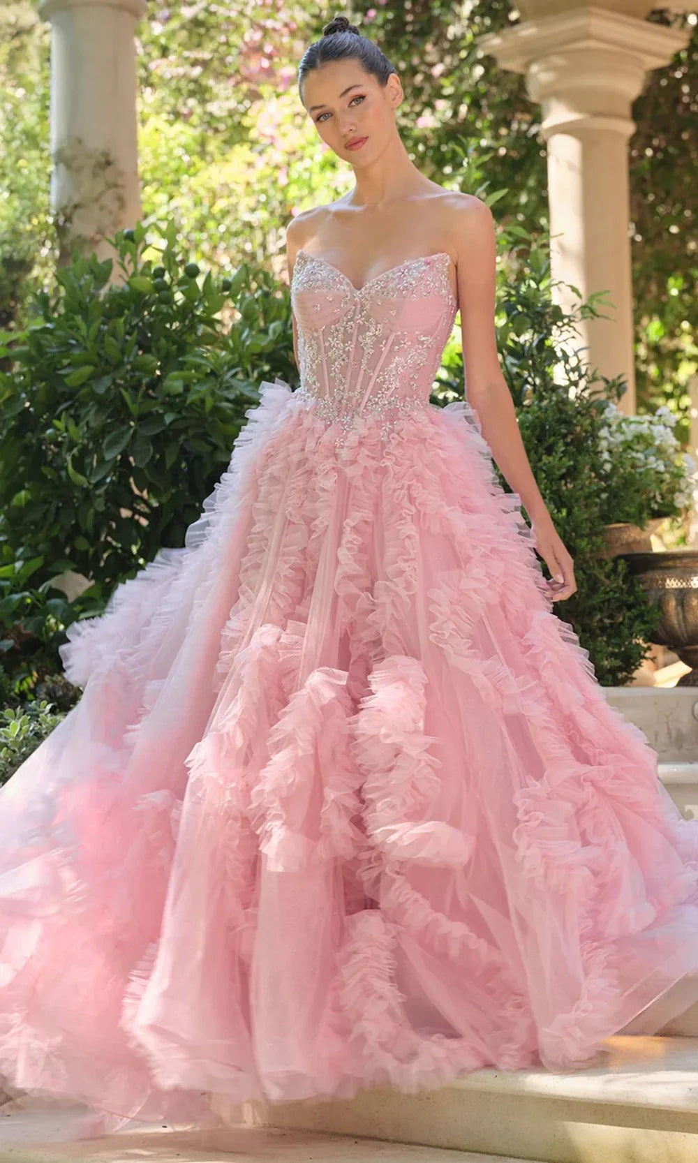 Andrea and Leo A1483 - Fairytale Sweetheart Tulle Gown Ball Gowns