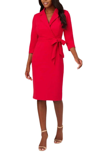 Adrianna Papell AP1D105115 - Quarter Sleeve Crepe Formal Dress