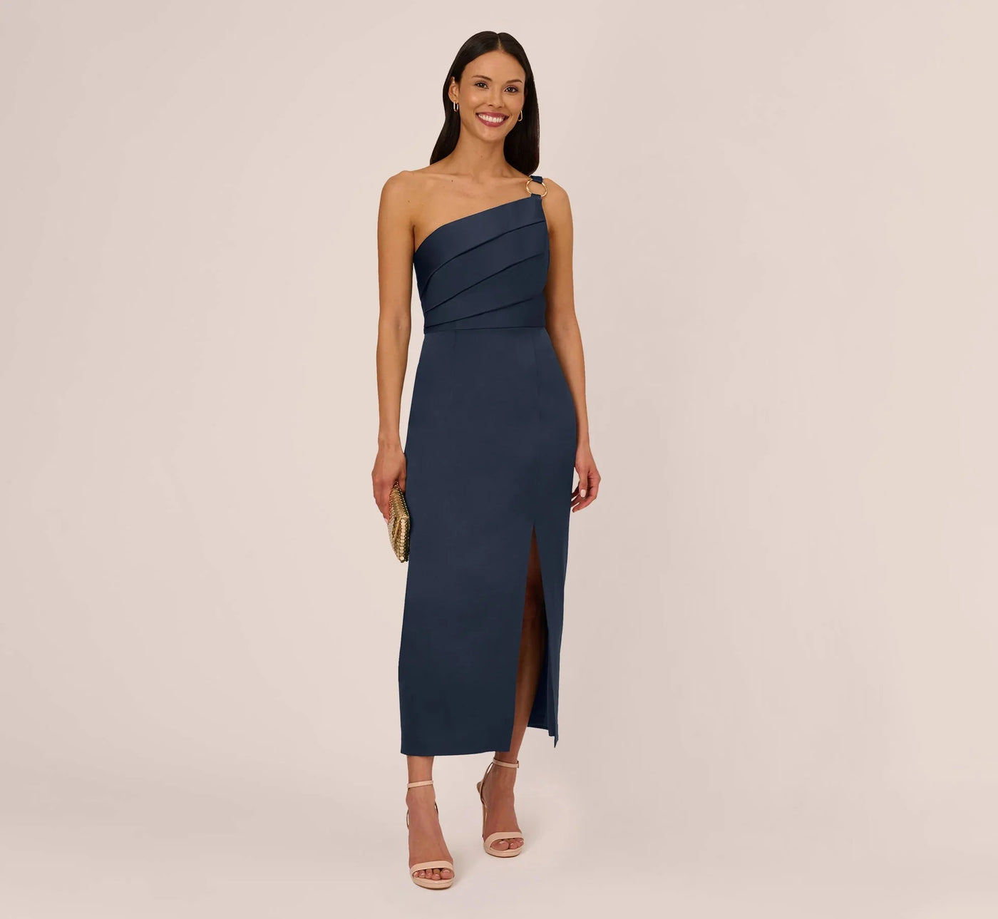 Adrianna Papell AP1E210669 - Metal Ring Accent Dress