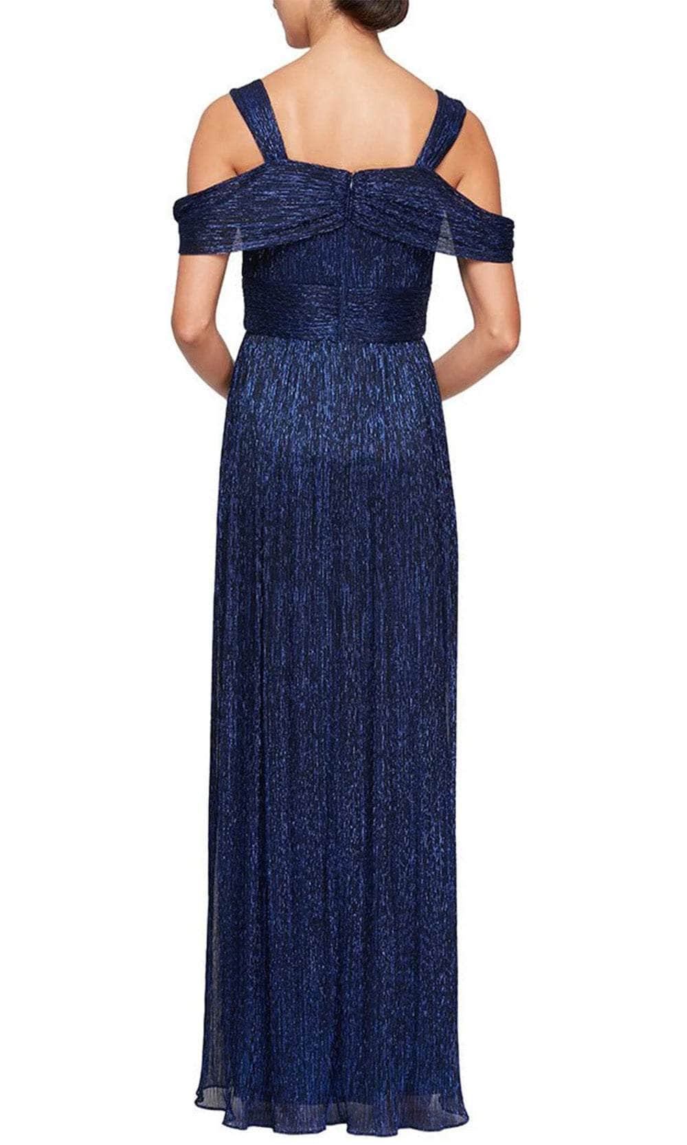 Alex Evenings 5227717 - Ruched V-Neck Evening Gown Bridesmaid Dresses