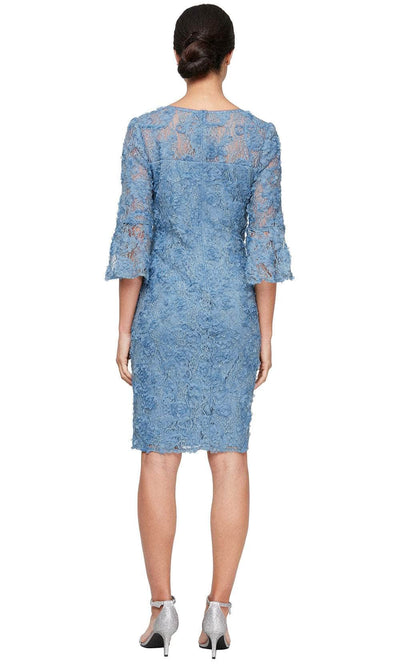 Alex Evenings 81122658 - Bell Sleeve Lace Formal Dress Wedding Guest