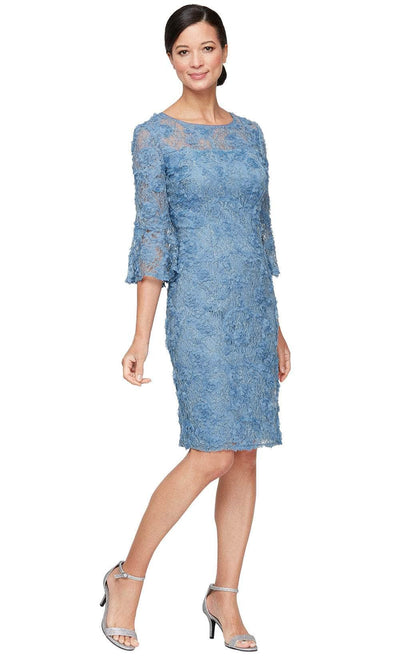 Alex Evenings 81122658 - Bell Sleeve Lace Formal Dress Wedding Guest