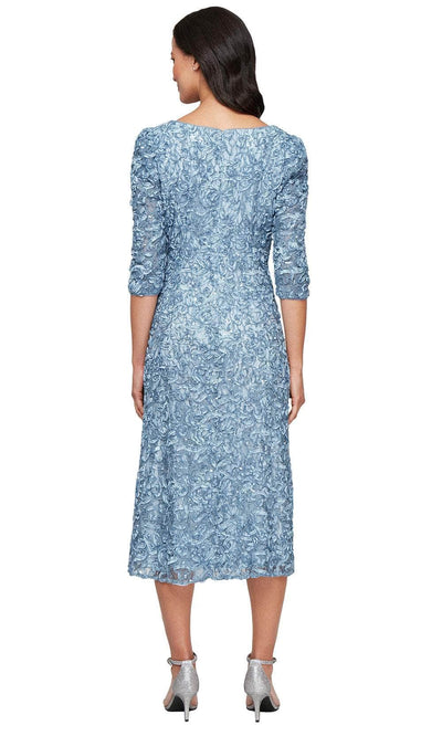 Alex Evenings 81122675 - Classic Soutache Dress with Modern Puff Sleeves Wedding Guest