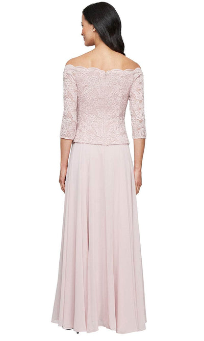 Alex Evenings 81122687 - Scallop Neck Stretch Lace Evening Gown Mother of the Bride Dresses