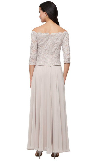 Alex Evenings 81122687 - Scallop Neck Stretch Lace Evening Gown Mother of the Bride Dresses