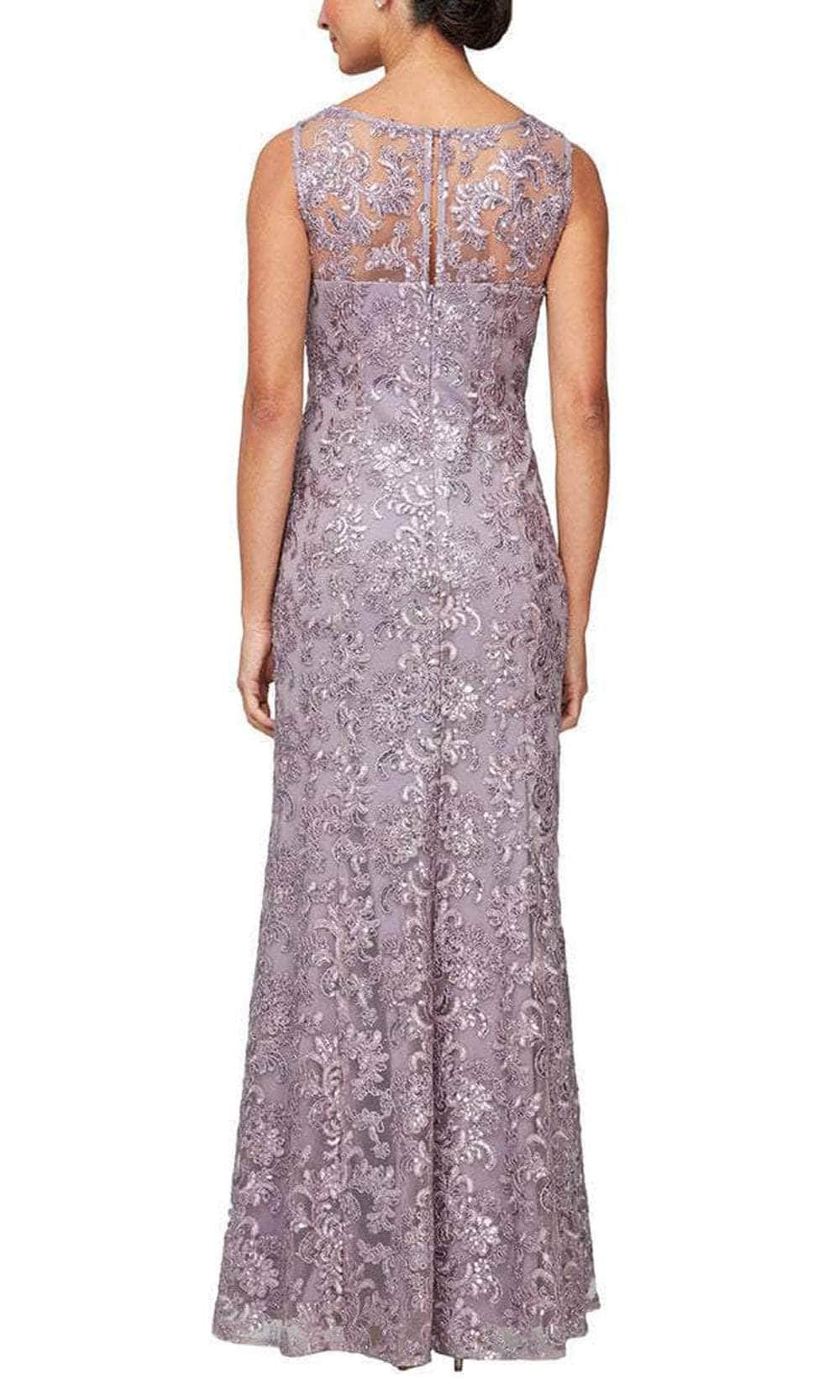 Alex Evenings - 81171128 Embroidered Lace Dress With Shawl Special Occasion Dress