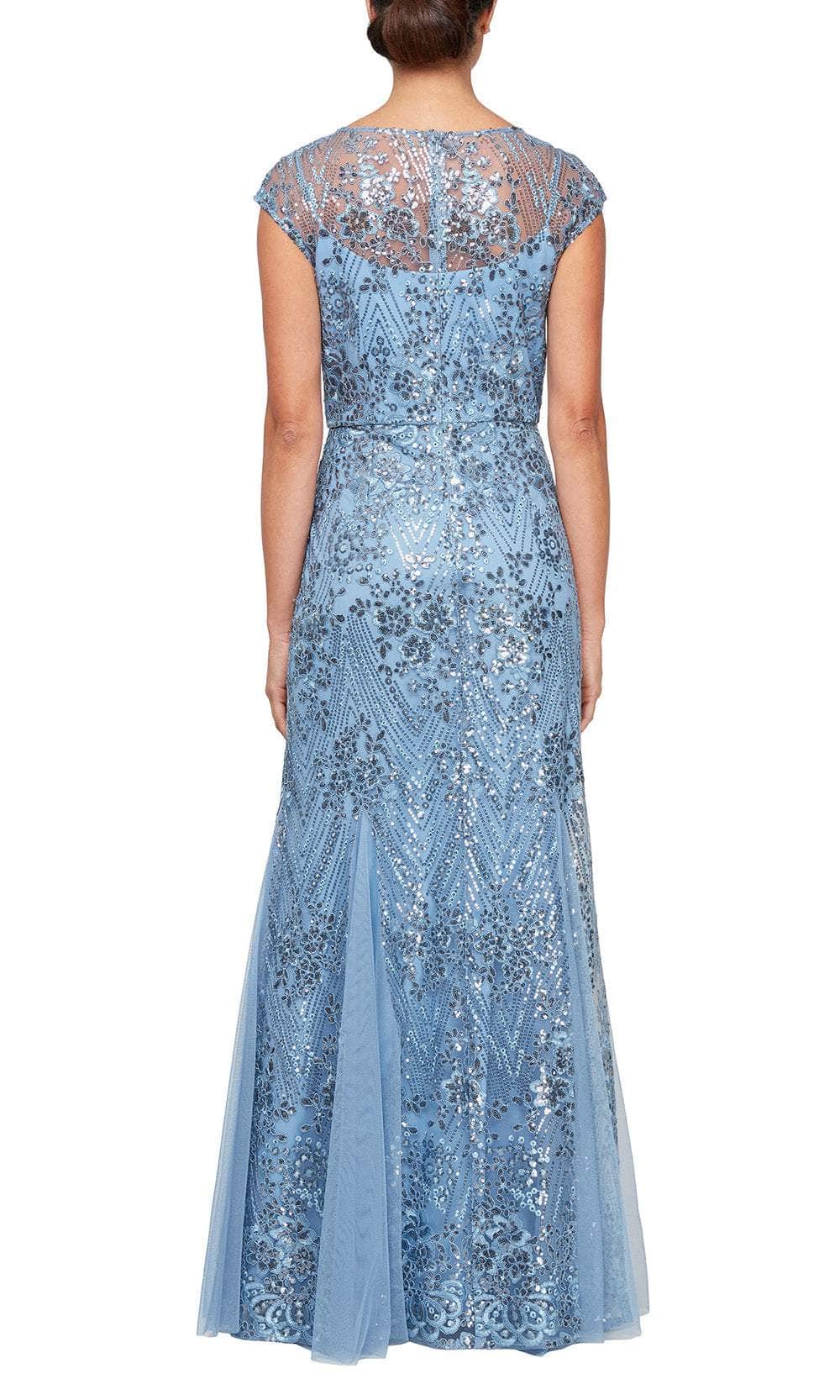 Alex Evenings 81171529 - Illusion Cap Sleeve Formal Dress ADASA Alex Evenings 81171529 - Illusion Cap Sleeve Formal Dress ADASA