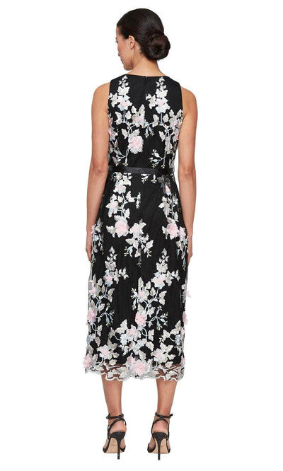 Alex Evenings 81171760 - Sleeveless A-Line Dress with Tie Belt Wedding Guest