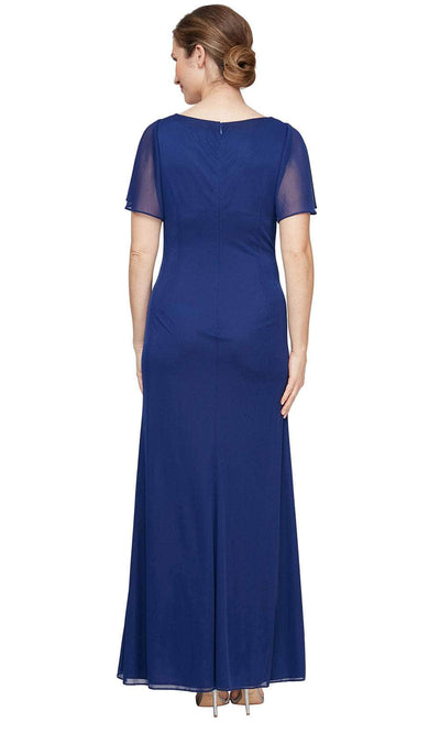Alex Evenings 81321004 - Surplice Neckline Ruched Gown Mother of the Bride Dresses