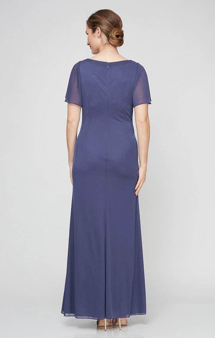 green emerald velvet dress Alex Evenings 8127706