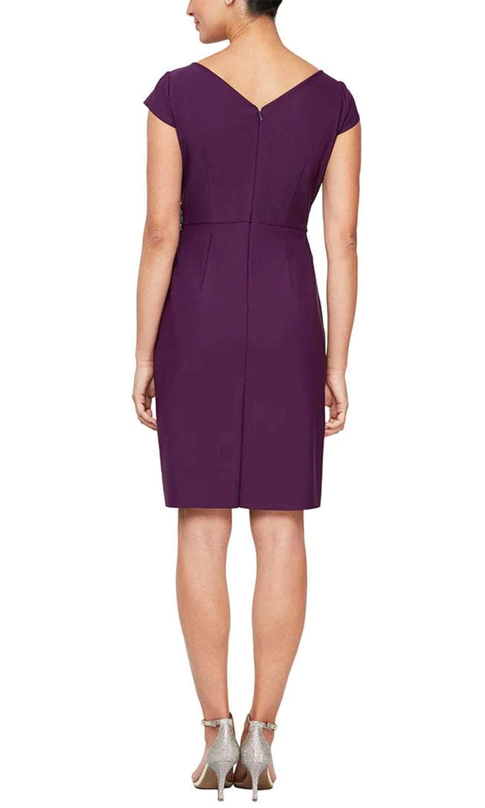 Alex Evenings 8134305 - Short Sheath Dress Wedding Guest