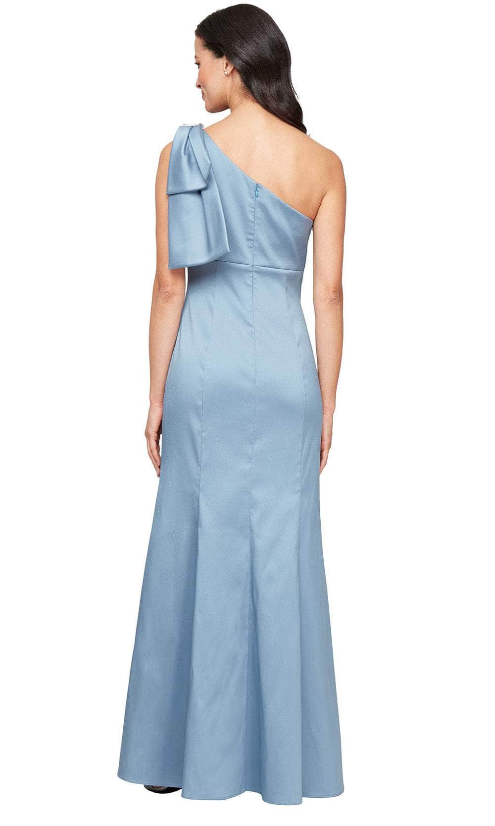 Alex Evenings 8138066 - Bow Accent Asymmetric Evening Gown Alex Evenings 8138066 - Bow Accent Asymmetric Evening Gown