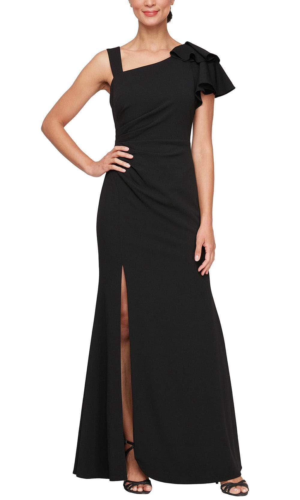 Alex Evenings 8160422 - Flutter Sleeve Ruched Formal Gown Formal Gowns