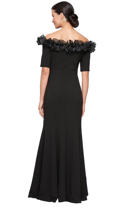 Alex Evenings 8160468 - Elegant Crepe Dress with Ruched Waist Mother of the Bride Dresses