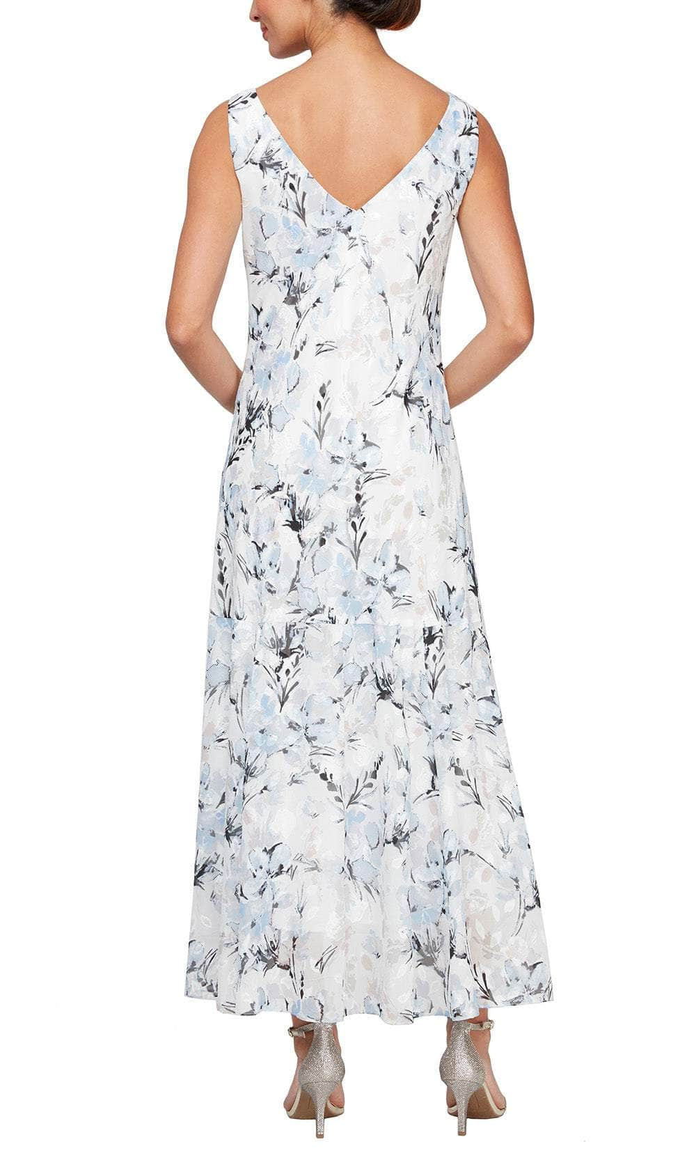 Alex Evenings 8175929 - Sleeveless Floral Formal Dress Cocktail Dresses