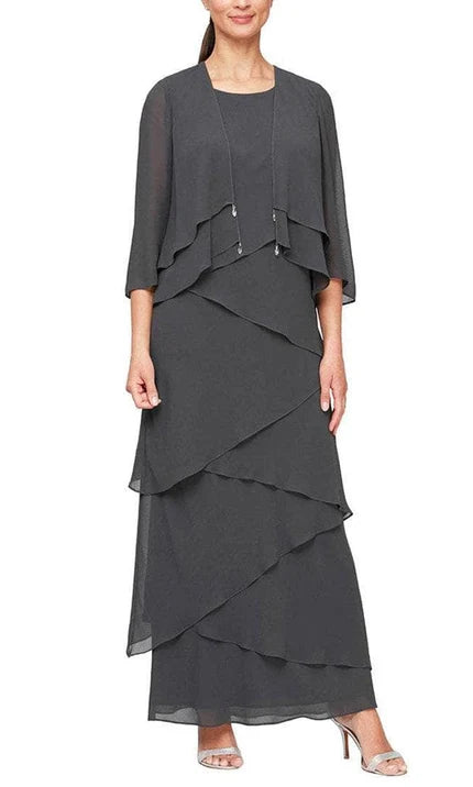 Alex Evenings - Tiered Dress 8192001
