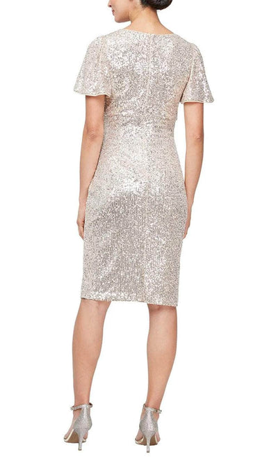 Alex Evenings 8196928 - Sequin Sheath Cocktail Dress Wedding Guest