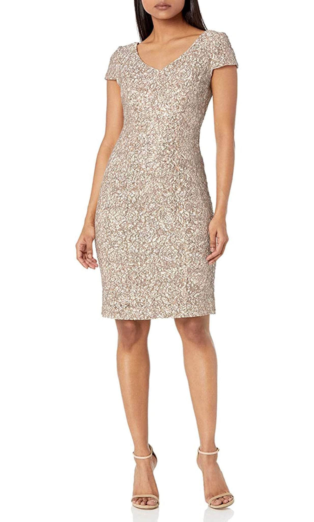 Alex Evenings 82122241 - V Neck Formal Cocktail Dress Alex Evenings 82122241 - V Neck Formal Cocktail Dress