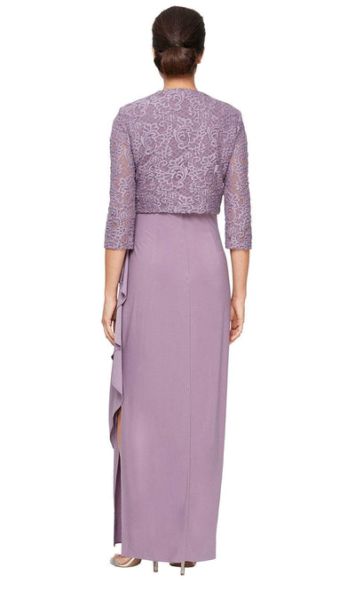 Alex Evenings 82122475 - Scoop Empire Waist Gown with Ruffle Detail Mother of the Bride Dresses