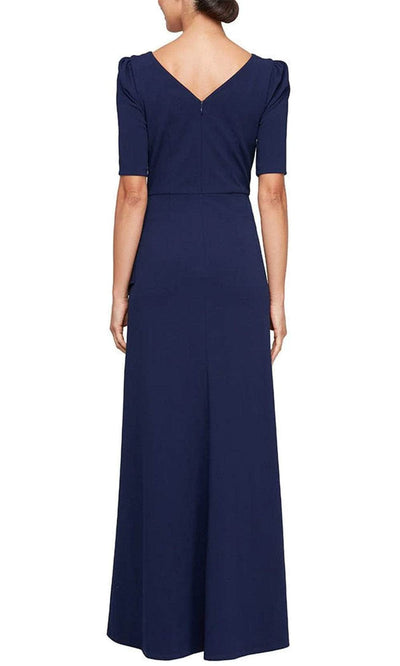 Alex Evenings 8260436 - Elbow Sleeve Embellished Evening Dress Mother of the Bride Dresses