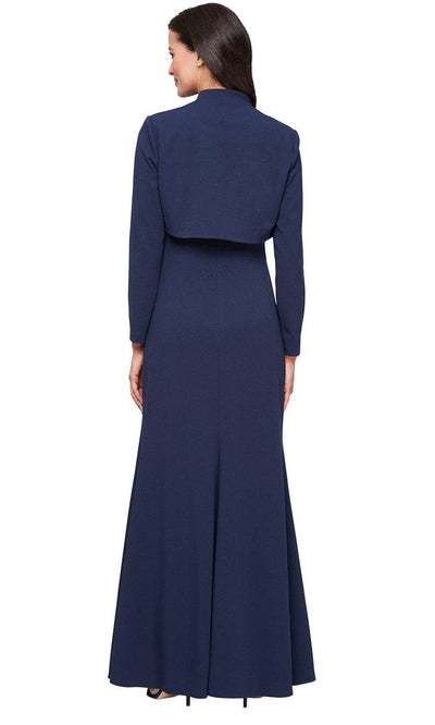 Alex Evenings 8260489 - Square Neck Sheath Gown with Jacket Mother of the Bride Dresses